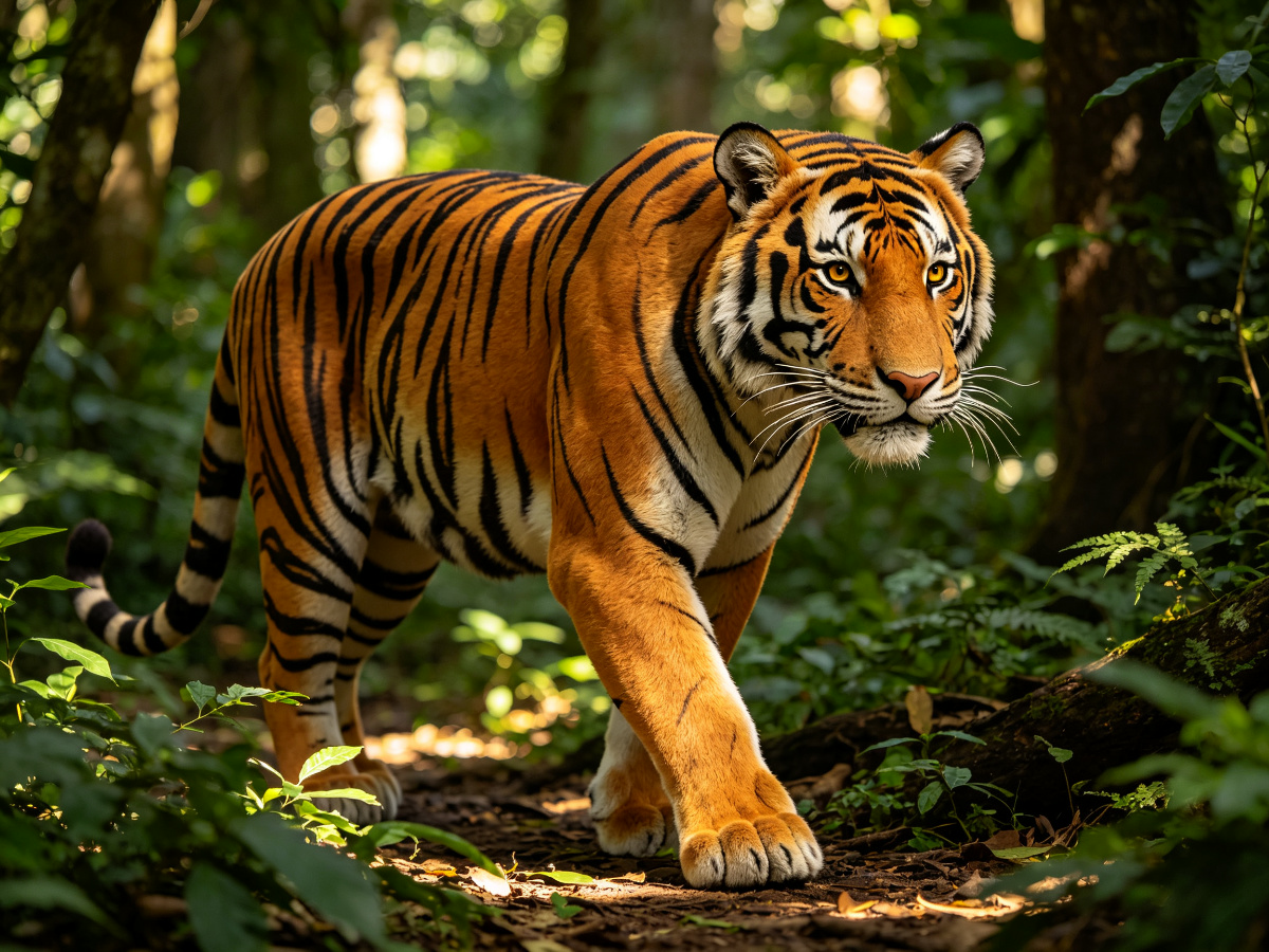 Bengal Tiger — life-size animatronic animal model from SAGE