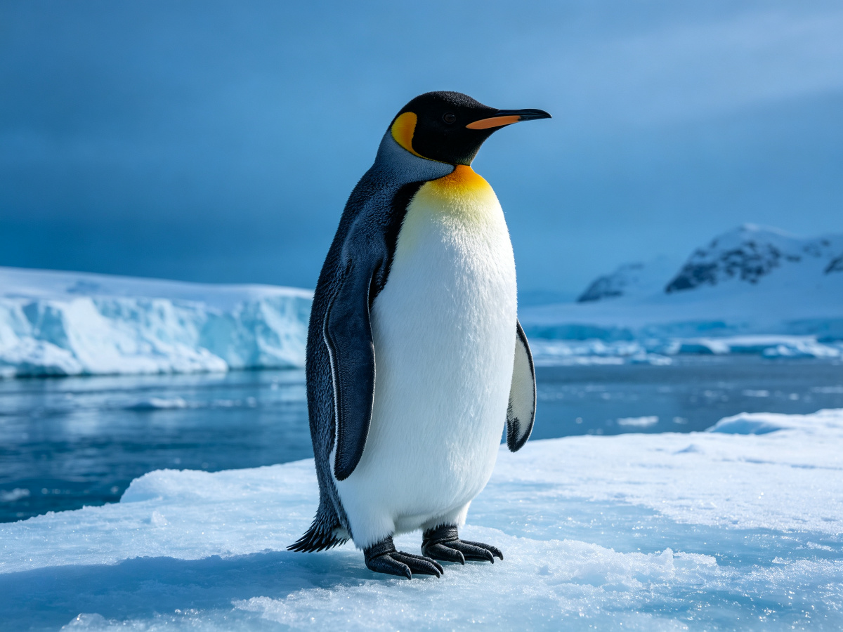 Emperor Penguin — life-size animatronic animal model from SAGE
