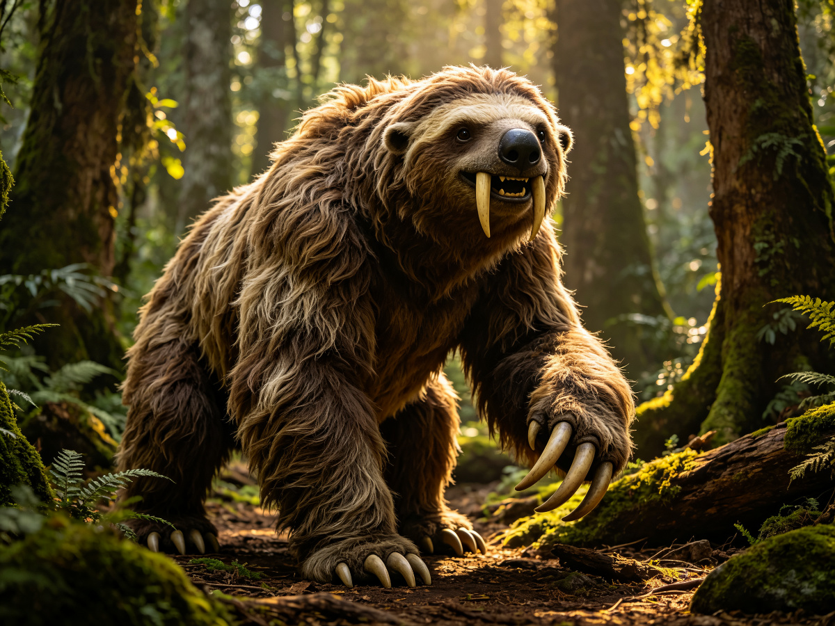 Giant Ground Sloth — prehistoric animal model from SAGE