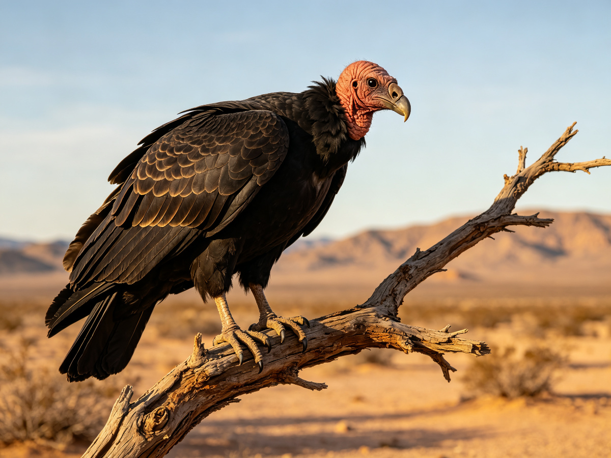 Turkey Vulture — life-size animatronic animal model from SAGE