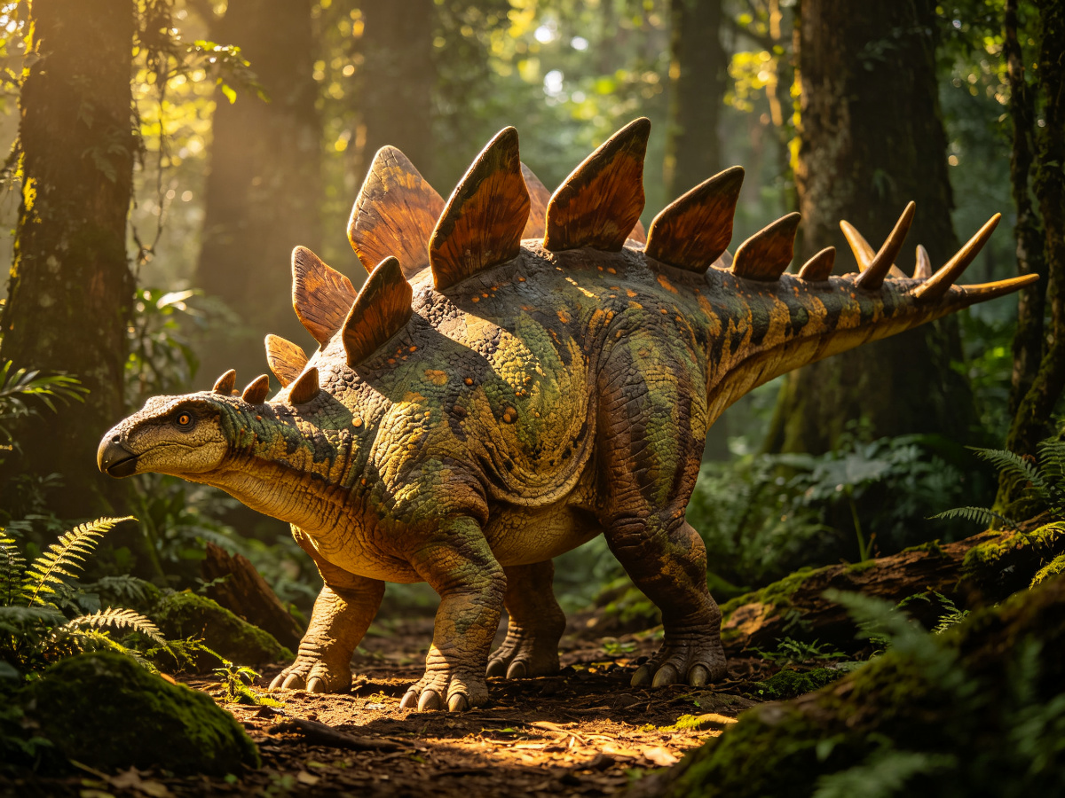 Chinese Tuojiangosaurus — life-size animatronic dinosaur model from SAGE