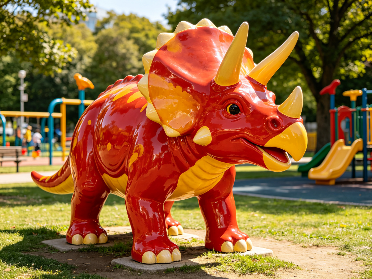 Playground Triceratops Sculpture — sculpture from SAGE
